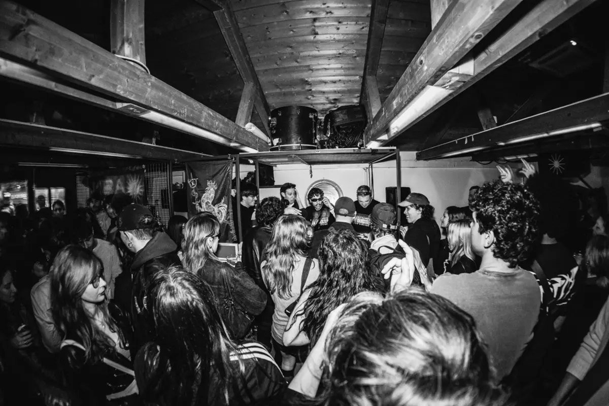 Crowd at a CRIPTA club night at GATE, Milan
